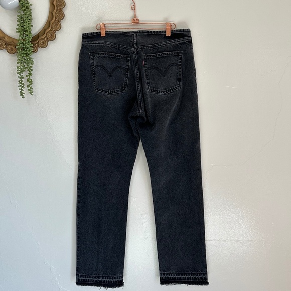 Levi's 501 Mini Waist Jeans, Black, Size 31 - Picture 2 of 10